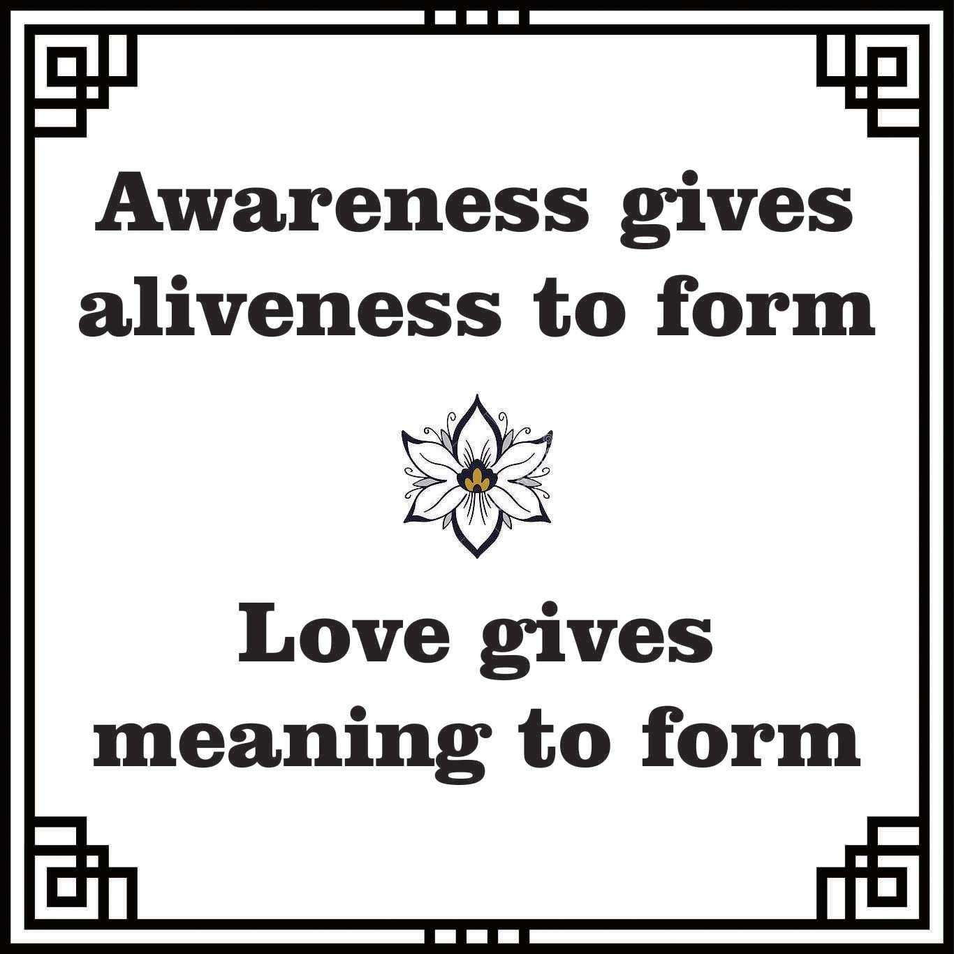 Love and awareness