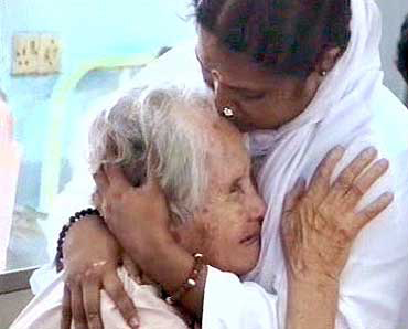 Amma hugging